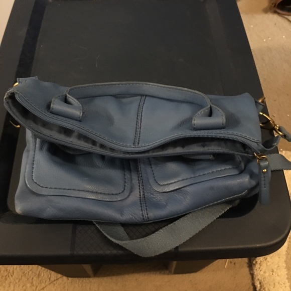 Fossil blue leather purse - Picture 2 of 5